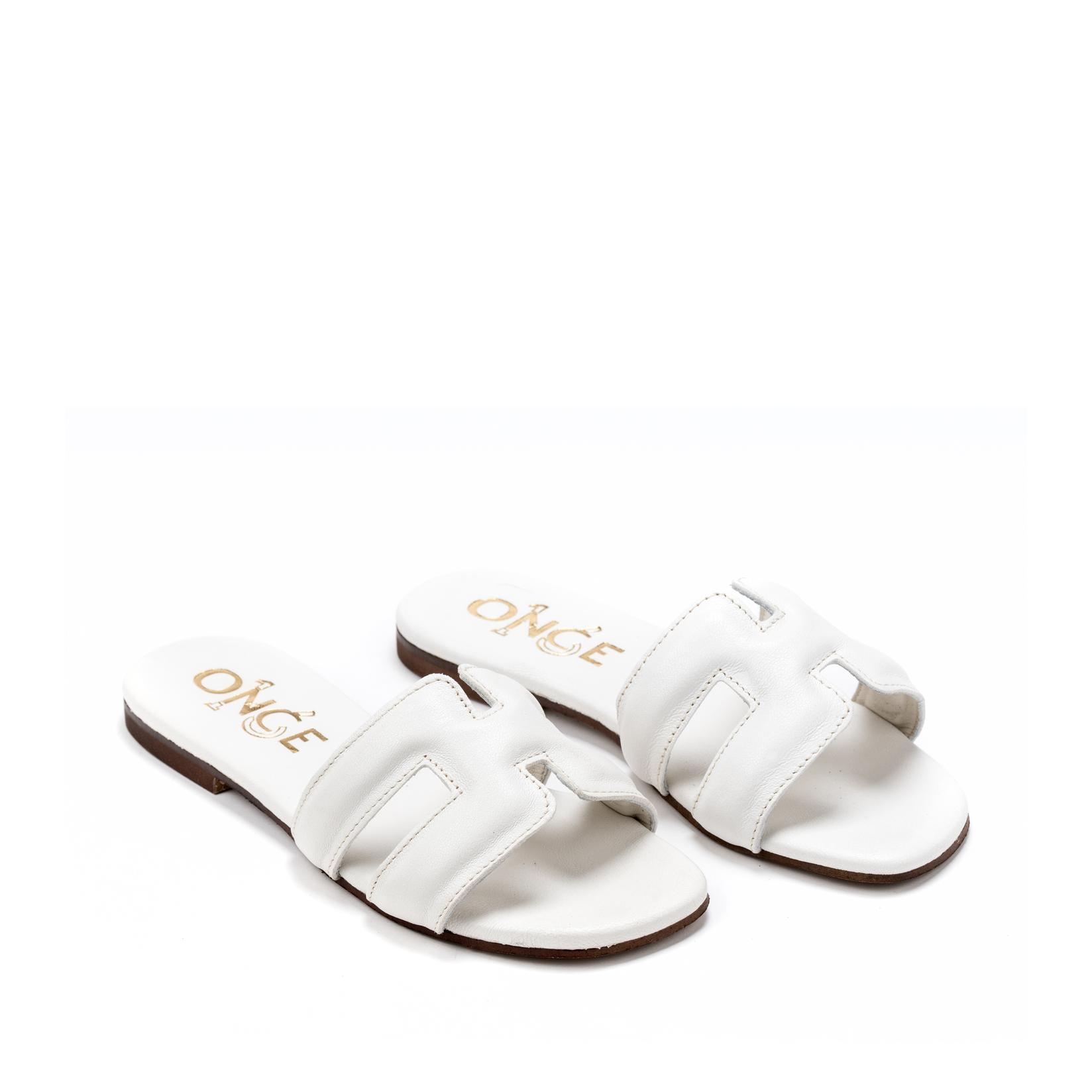 Once Ženske papuče H1000, Bele