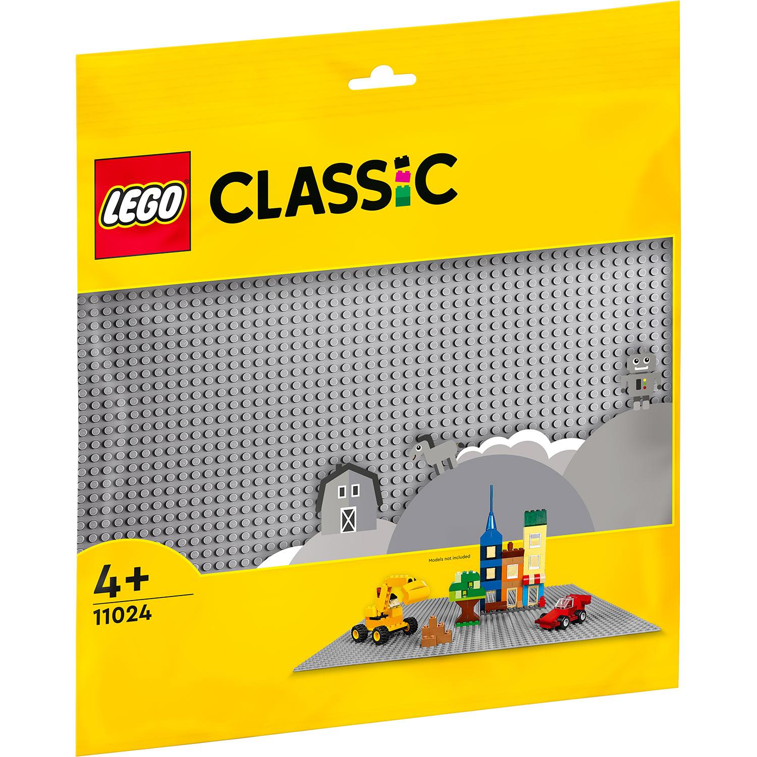 LEGO Kocke Siva podloga za gradnju 11024