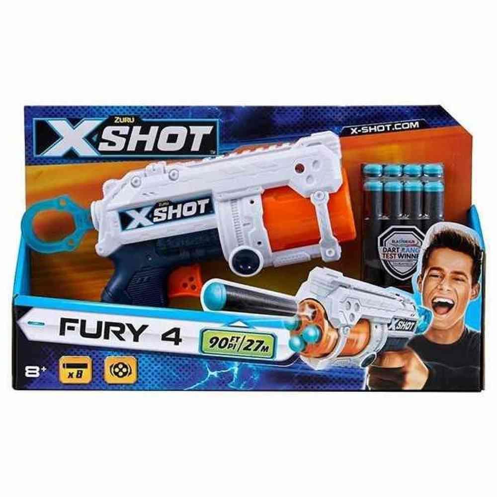 Selected image for X SHOT Nerf pištolj sa 8 strelica Excel Fury 4 Blaster