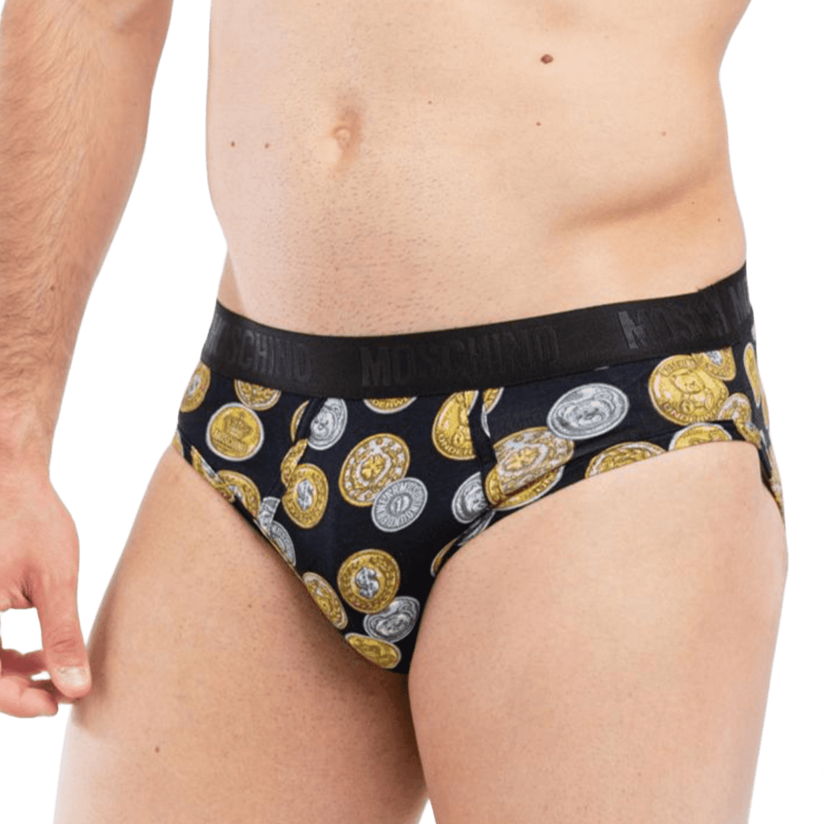 Moschino Muške Slip gaće, Crne