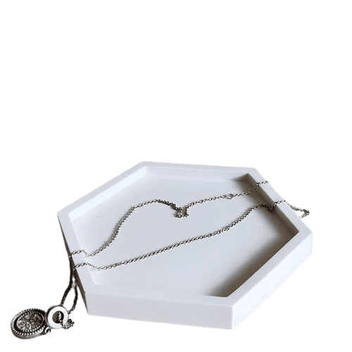 Marfeja Gift Shop Dekorativna Tacna Šestougao, Bela