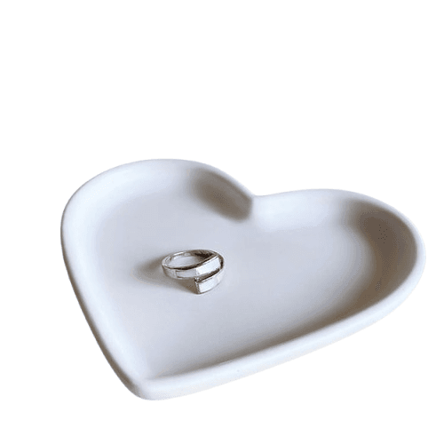 Marfeja Gift Shop Dekorativna Tacna Srce, Bela