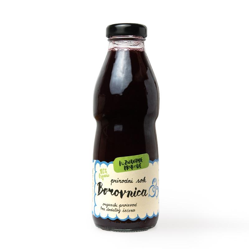 POZNAVANJE PRIRODE Organski sok Borovnica 500ml