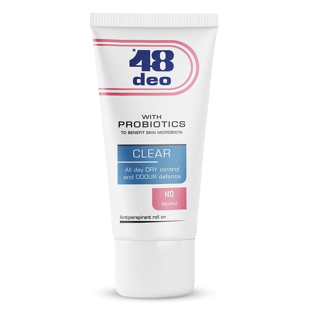 *48  Roll-on antiperspirant deo Clear, 50ml