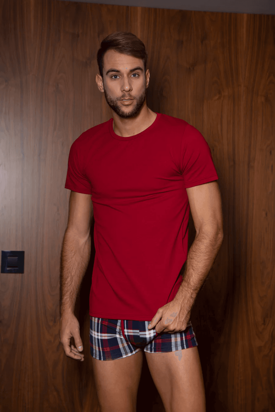 DAX INTIMO Muška majica Dino bordo