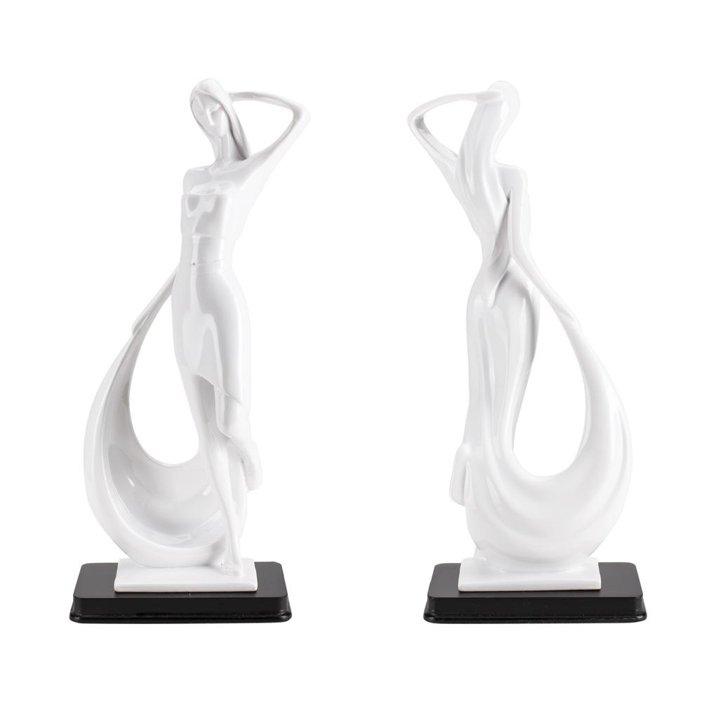 DIKER HOME Elegantna figura devojke, Bela