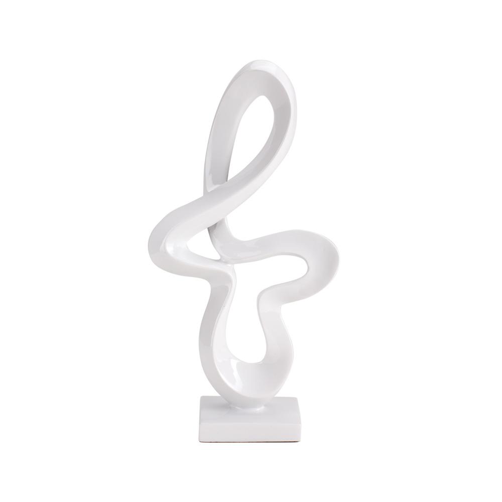 DIKER HOME Apstraktna figura, Bela