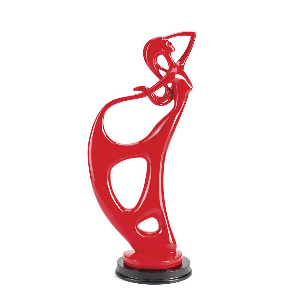 DIKER HOME Elegantna figura devojke, Crvena