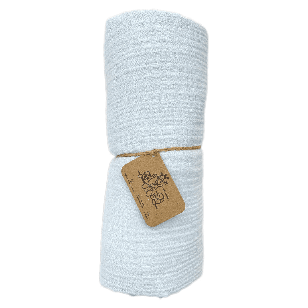 Tri drugara Prekrivač za bebe, 120 x 120 cm, Svetloplavi