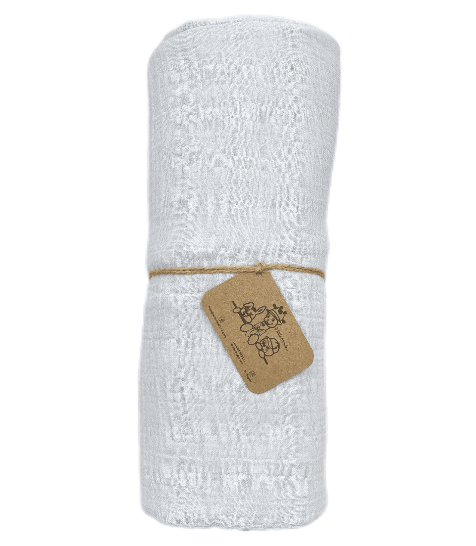 Tri drugara Prekrivač za bebe, 120 x 120 cm, Sivi