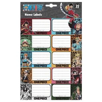 Set nalepnica za sveske One Piece, 20 komada