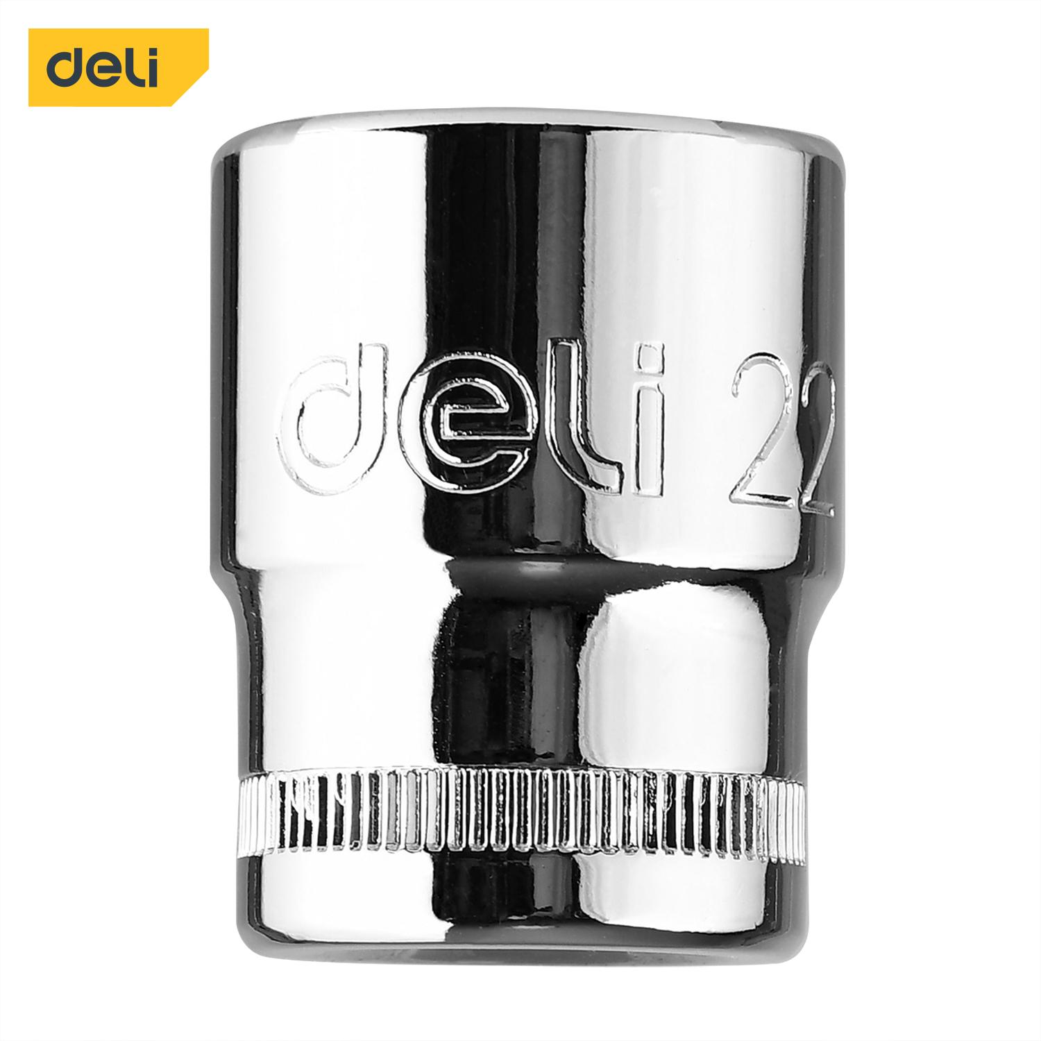 DELI Ključ nasadni 1/2" kratki 22mm