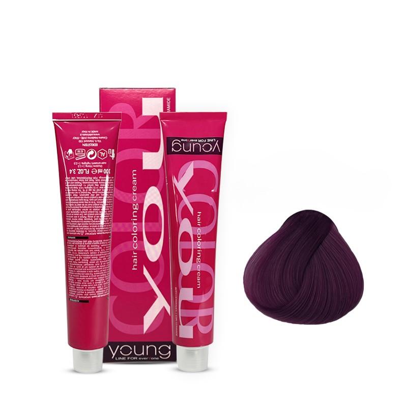 YOUNG Farba za kosu No 5.22, Intense Violet Light Chestnut, 100ml