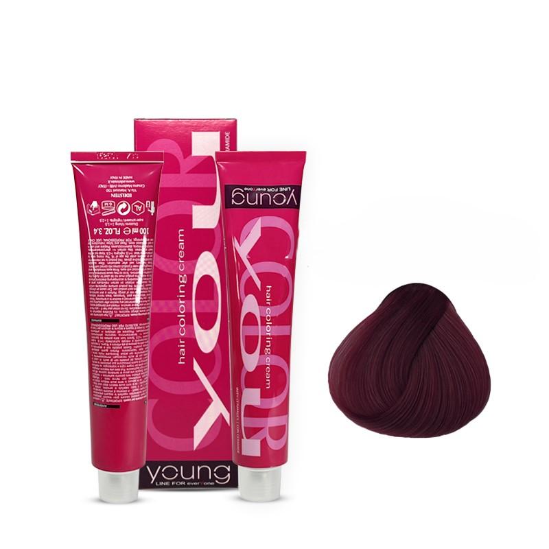 YOUNG Farba za kosu No 5.55, Intense Mahogany Light Chestnut, 100ml