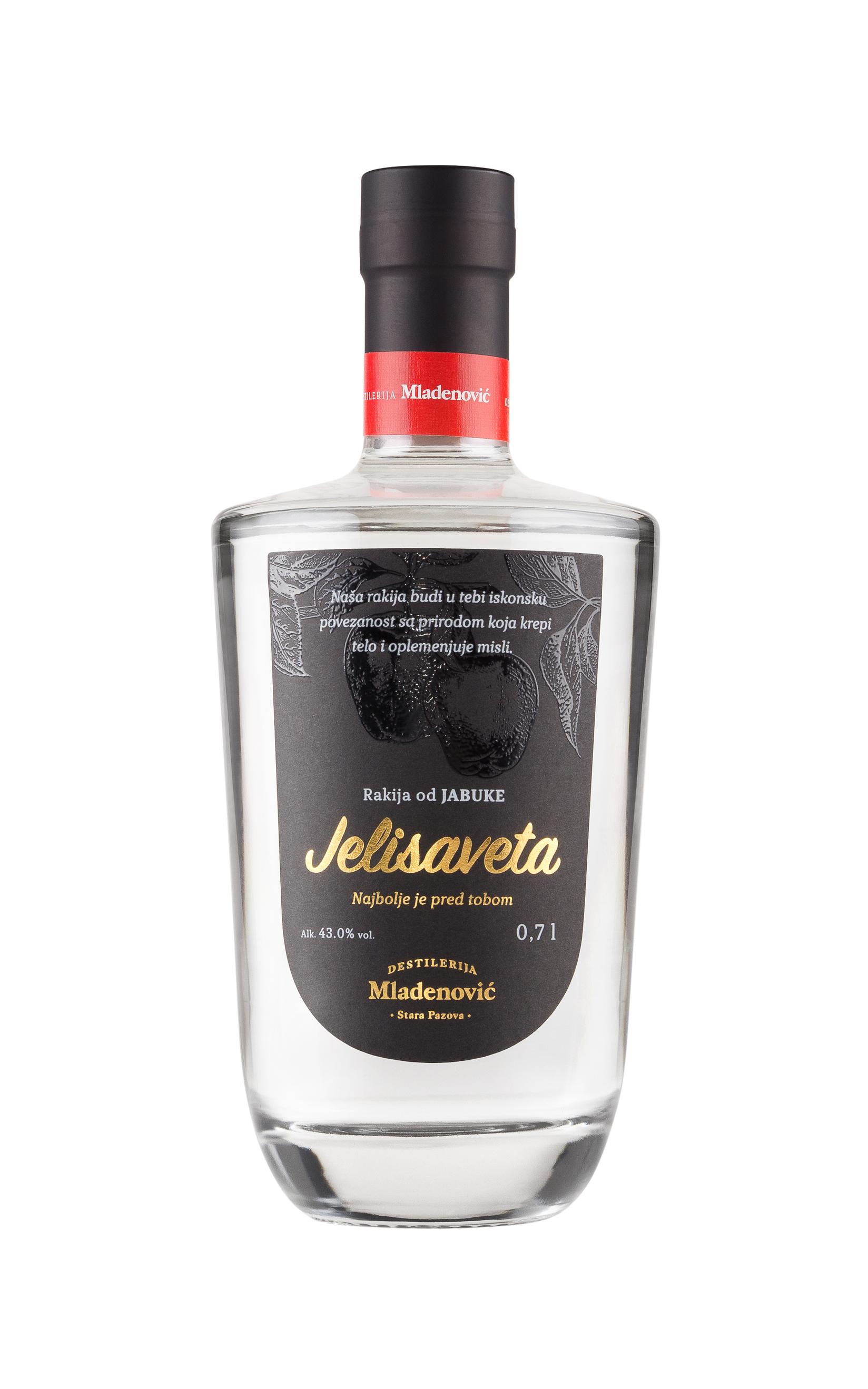 DESTILERIJA MLADENOVIĆ Rakija od jabuke Jelisaveta, 0.7l