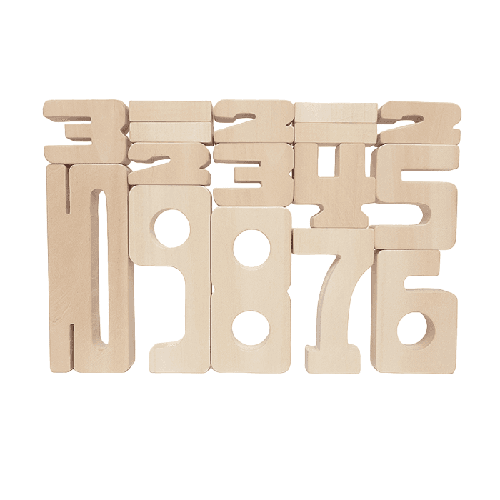 Drveni set Matematičke kocke, 37 delova