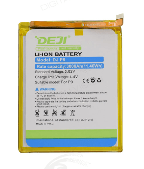 DEJI Baterija za Huawei P Smart/P9/P9 Lite/Honor 8/P10 Lite/P8 Lite 2017/P9 Lite 2017/Honor 5C/Honor 7 Lite/Honor 20 Lite HB366481ECW (3000 mAh), Crna