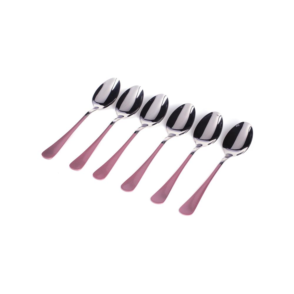 DIKER HOME Set kašika, 6 komada, Roze-srebrne boje