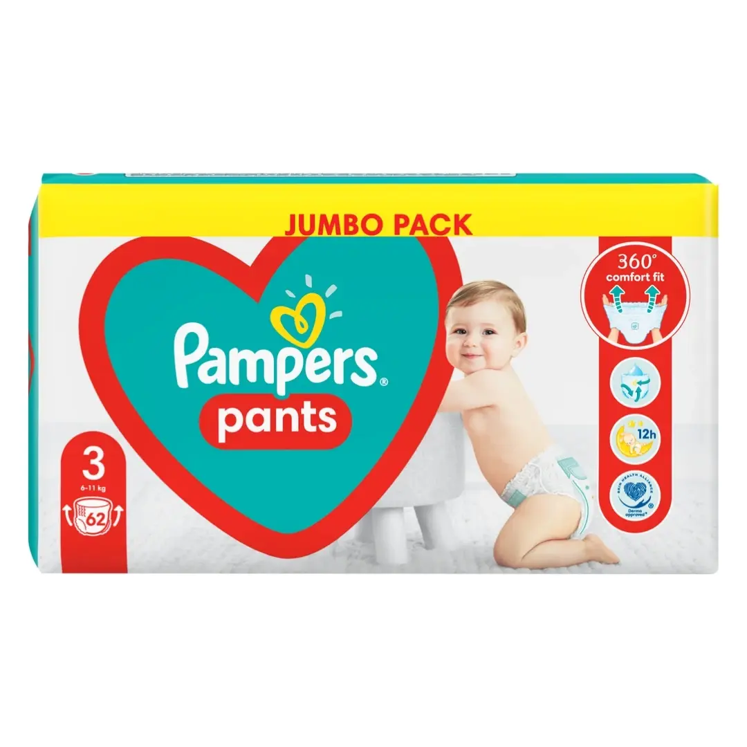 Selected image for PAMPERS Pelene Pants jumbo pack 3 midi 60/1