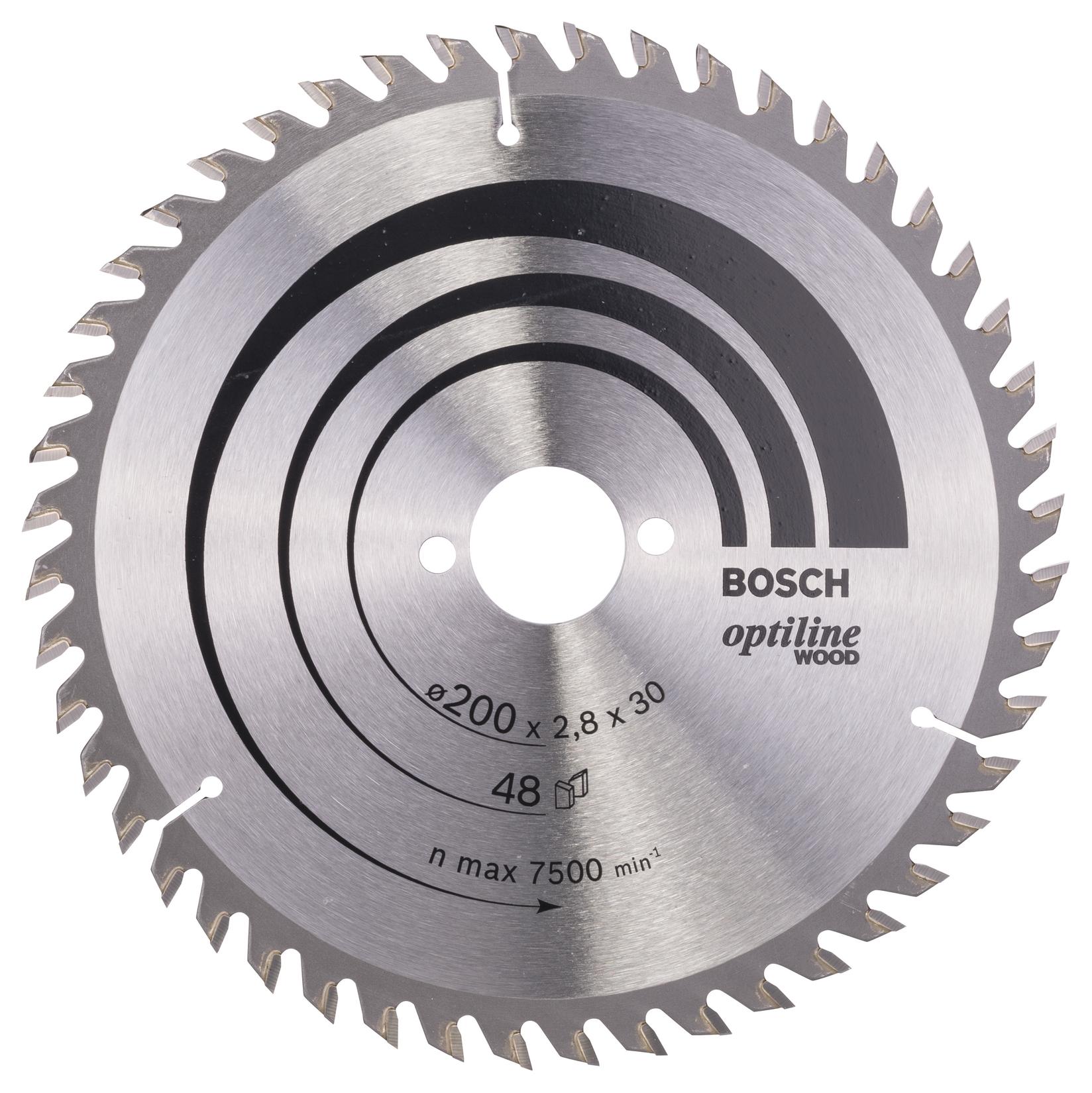 Bosch List kružne testere Optiline Wood 200 x 30 x 2,8 mm, 48 2608640620, 200 x 30 x 2,8 mm, 48