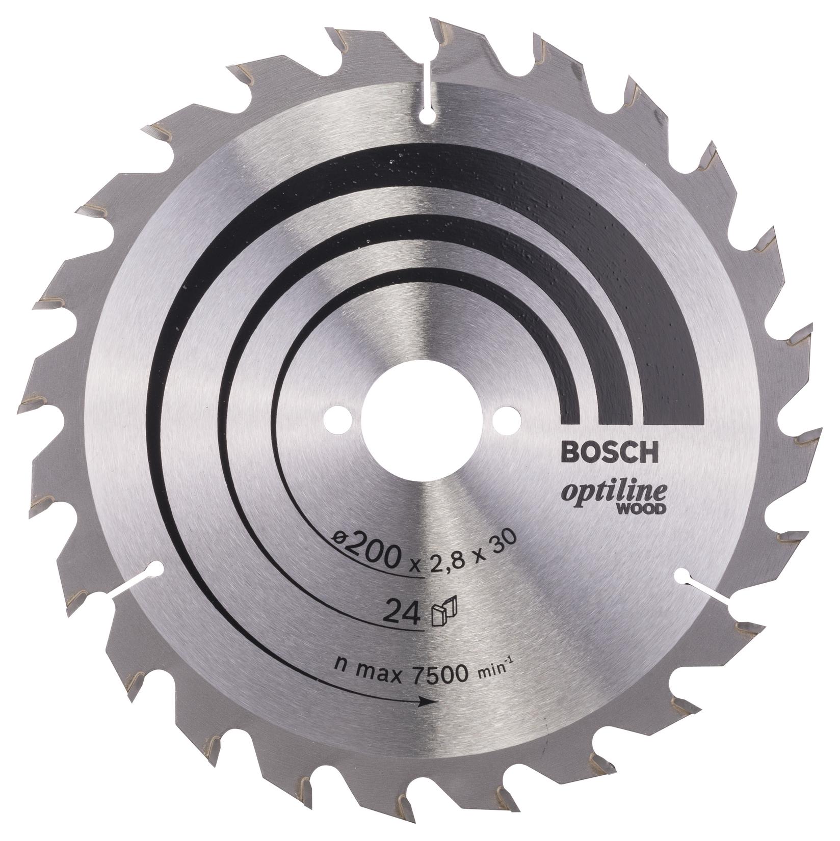 Bosch List kružne testere Optiline Wood 2608640618, 200 x 30 x 2,8 mm, 24