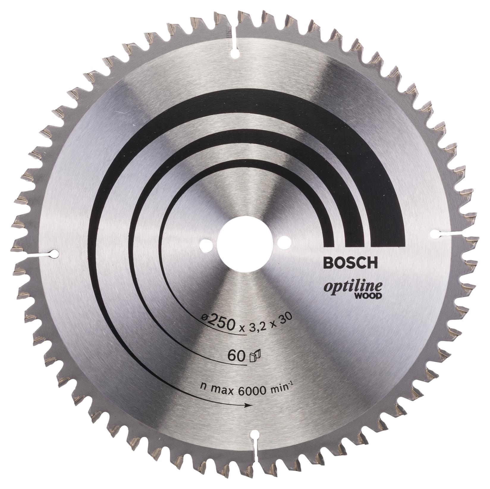 Bosch List kružne testere Optiline Wood 2608640644, 250 x 30 x 3,2 mm, 60