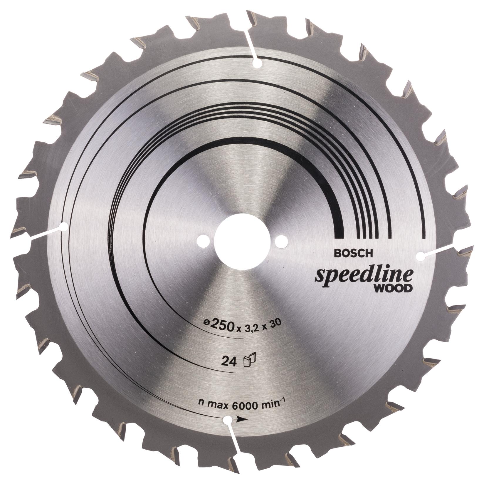 Bosch List kružne testere Speedline Wood 2608640680, 250 x 30 x 3,2 mm, 24