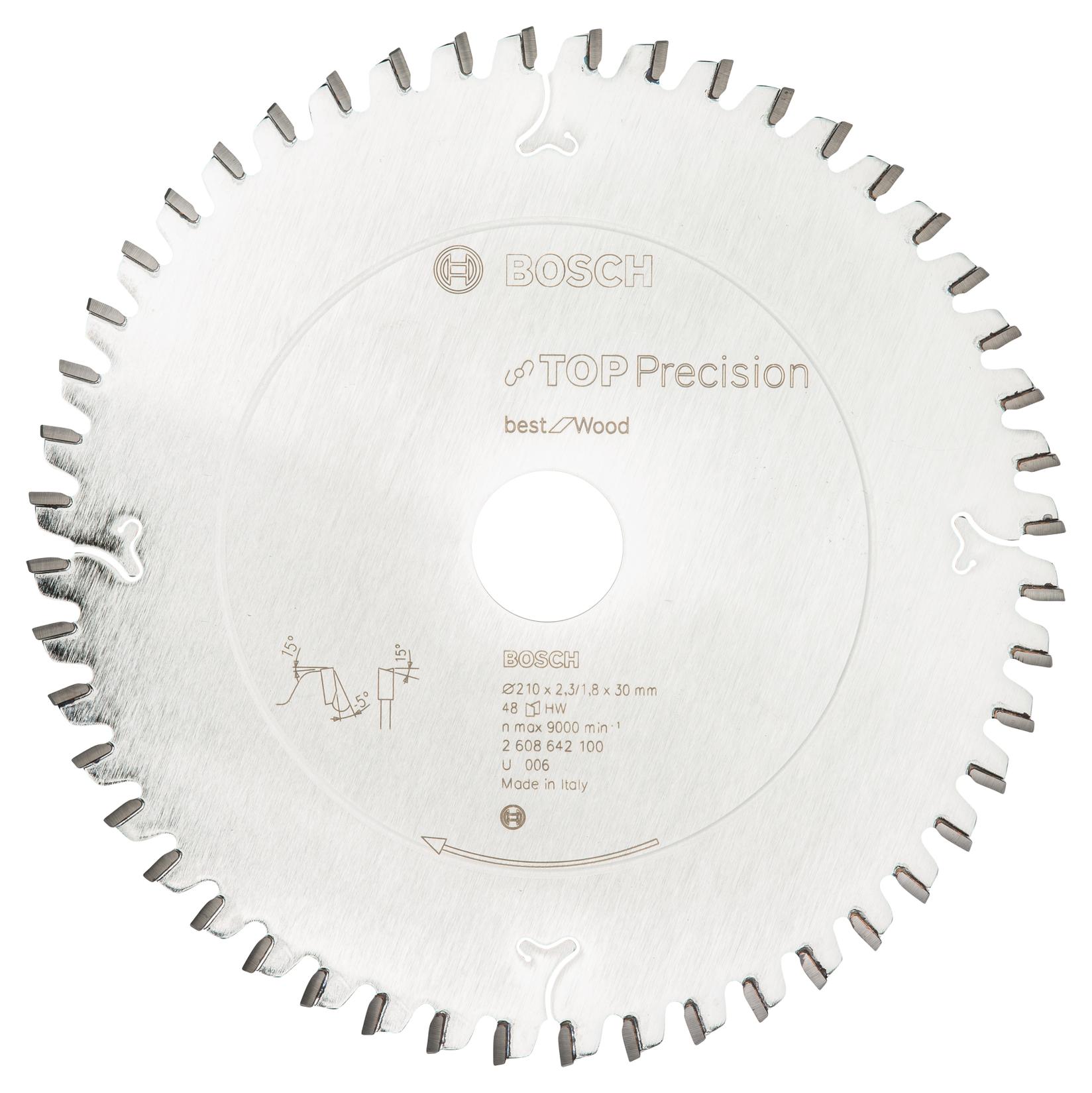 Selected image for Bosch List kružne testere Top Precision Best za drvo 210 x 30 x 2,3 mm, 48 2608642100