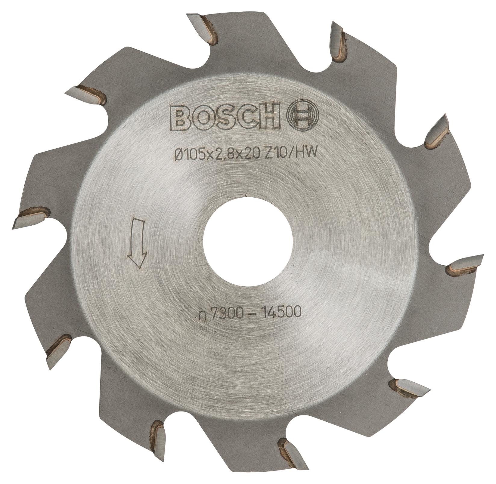 Bosch Pločasta glodalo 10, 20 mm, 2,8 mm 3608641001