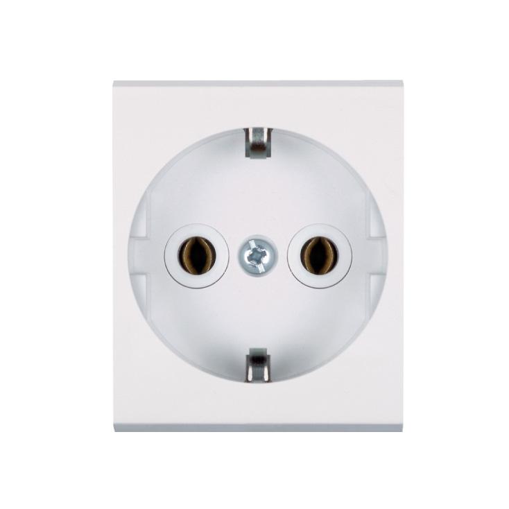 Dvopolna utičnica bela