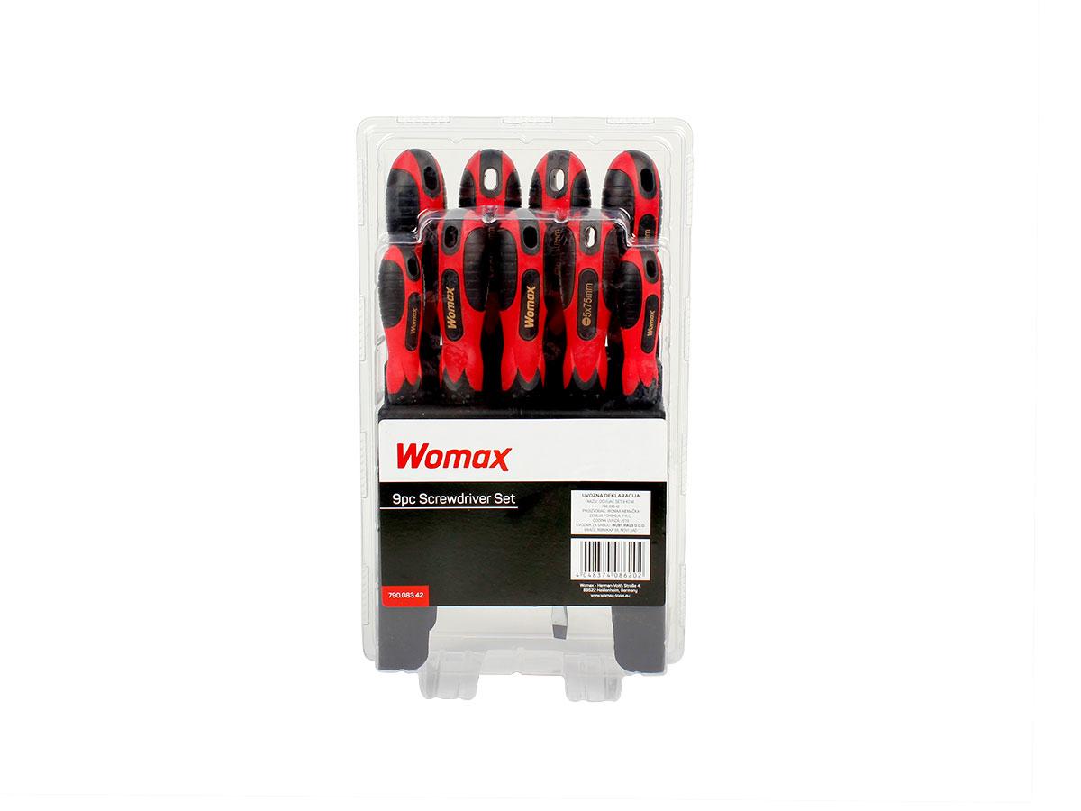 WOMAX Odvijač set 9 kom.