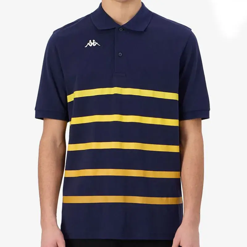 Kappa Muška polo majica Logo Feystripe, Teget-žuta