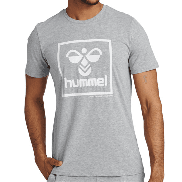 HUMMEL Muška majica HMLISAM 2.0 svetlosiva