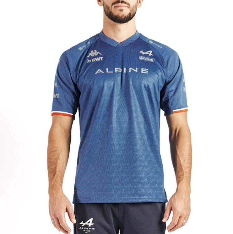KAPPA Muška majica kratkih rukava Kombat Esteban Ocon  Alpine Formula 1 Team plava