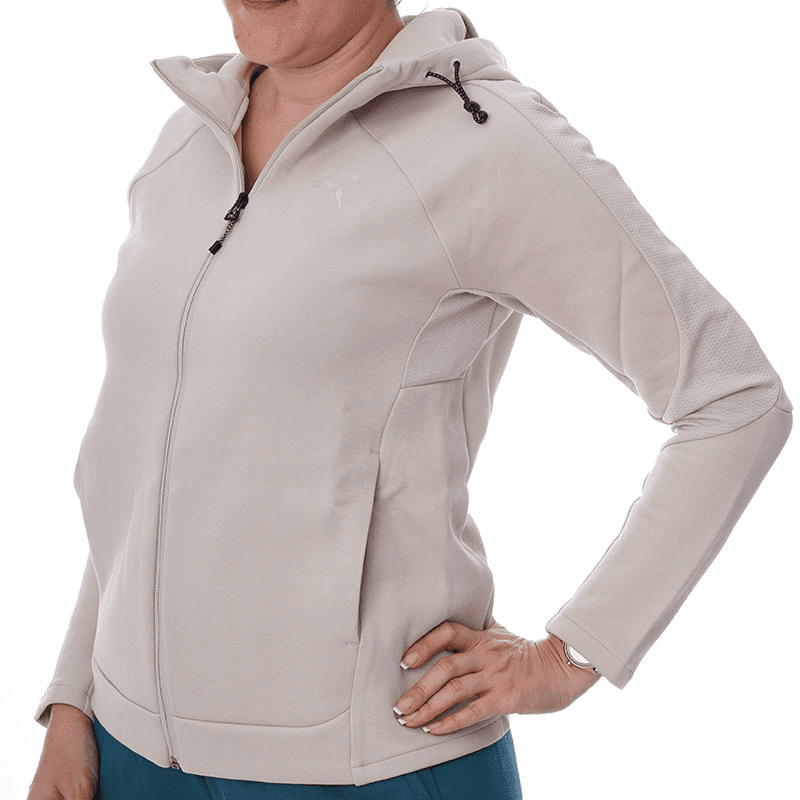 PUMA Ženski dukser sa patentom Evostripe, bež