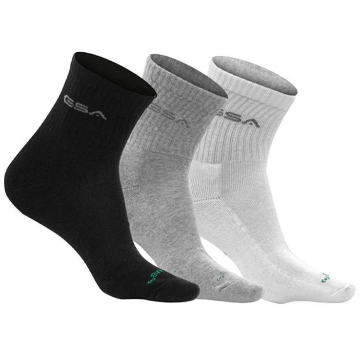 GSA Muške čarape OrganicPlus[+] 360 Extra Cushioned Quar 3/1 šarene