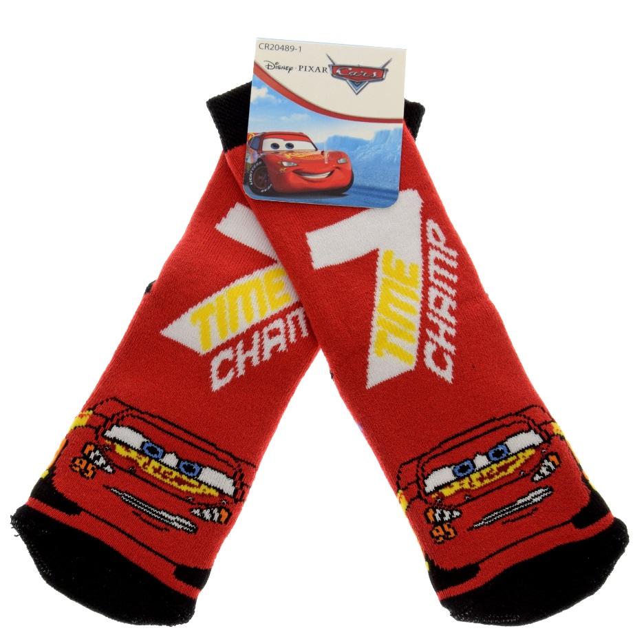 DISNEY Dečije čarape Cars 2 crvene
