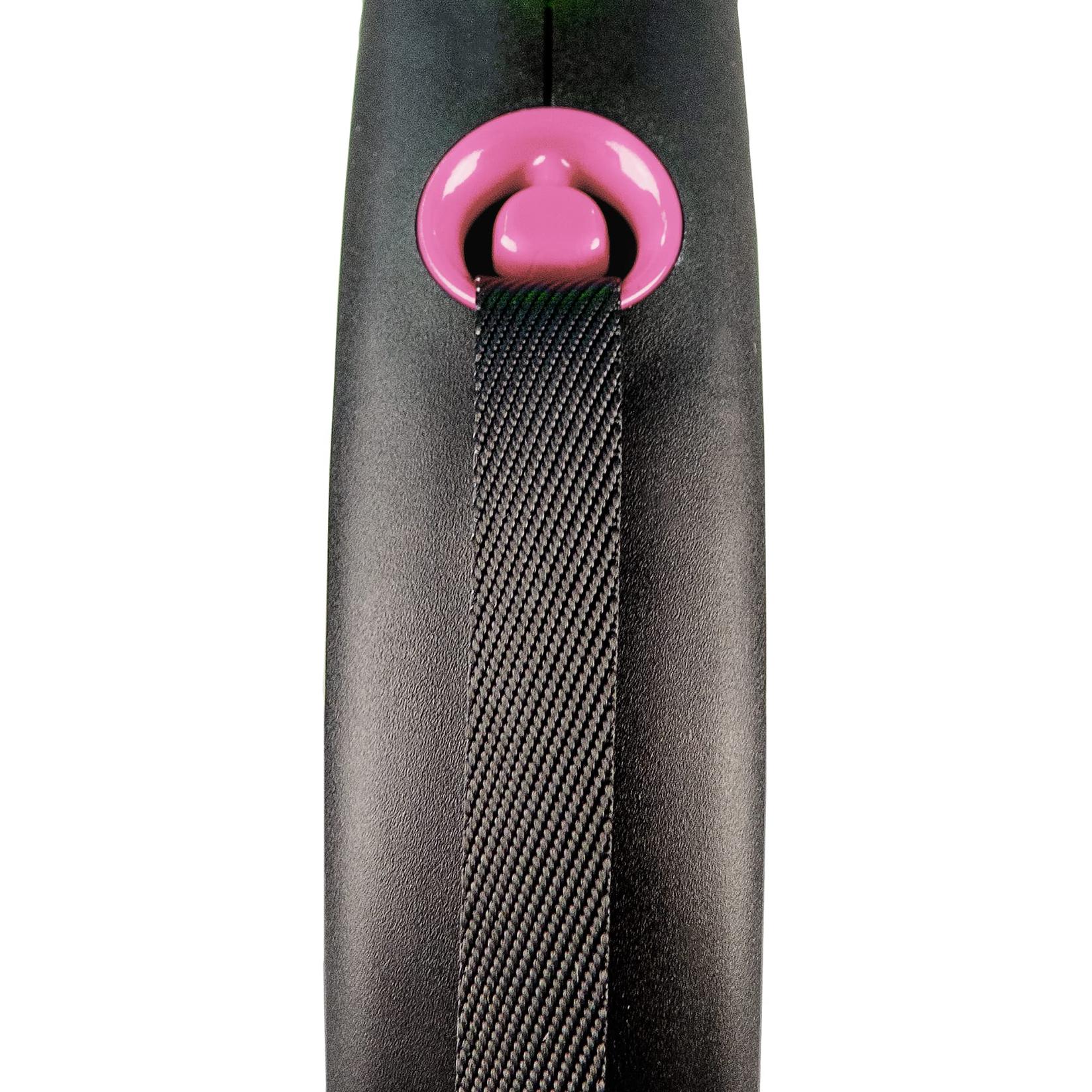 Selected image for FLEXI Povodac za pse Black Design Tape M 5m roze