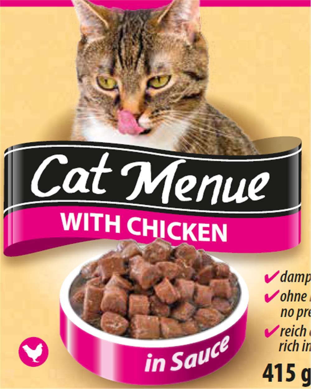 Selected image for CAT MENU Vlažna hrana za mačke u konzervi sa ukusom piletine 415g