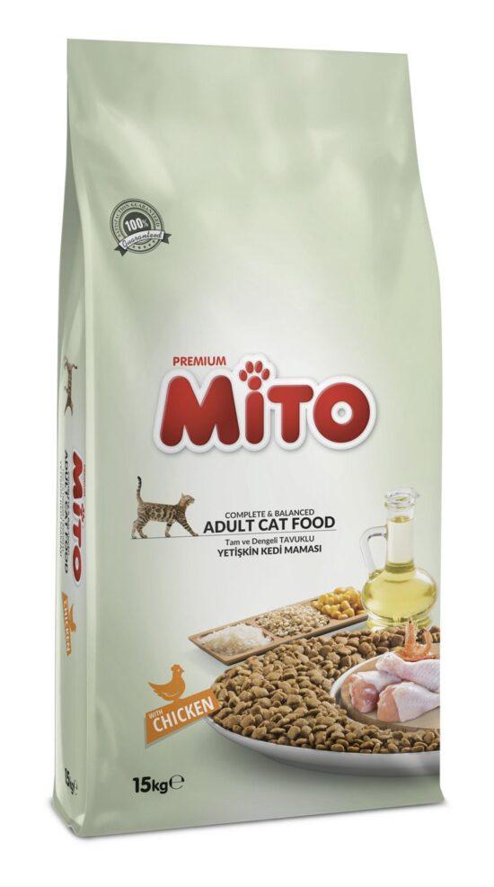 MITO Suva hrana za mačke Economic Premium piletina 15kg