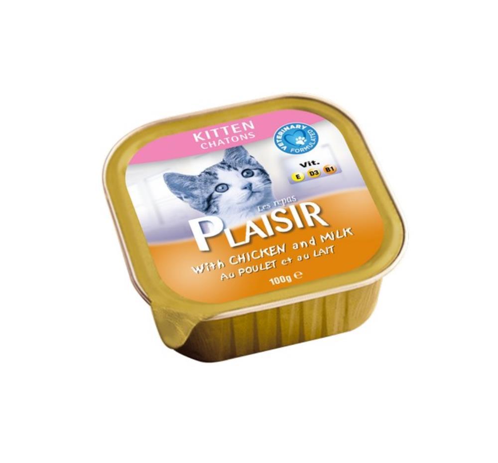 Selected image for PLAISIR Pašteta za mačke Kitten piletina 100g