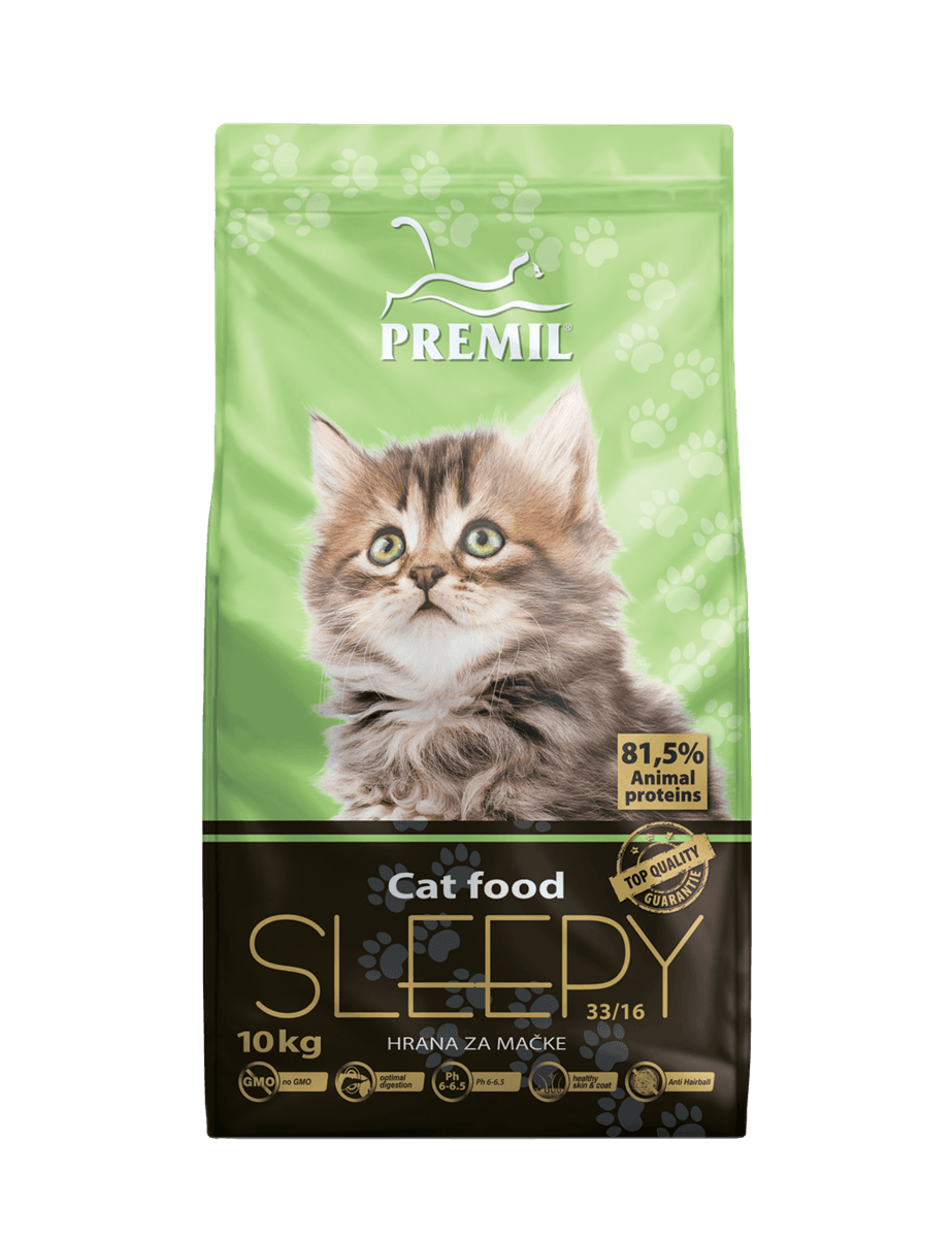 Selected image for PREMIL Suva hrana za mačke Sleepy piletina i pačetina 2kg