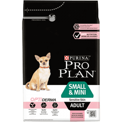 Selected image for Pro Plan Dog Puppy M&S OptiDerma Sensitive Skin Losos 3 KG