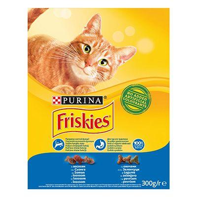 Selected image for PURINA FRISKIES Suva hrana za mačke lososa i povrća 300 g
