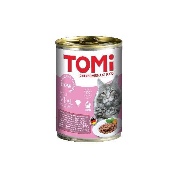 TOMI Hrana za mačke teletina konzerva 400g