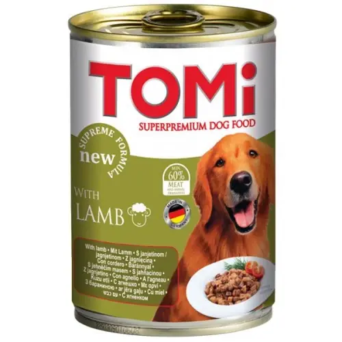 Selected image for TOMI Vlažna hrana za pse u konzervi - Jagnjetina 1200g