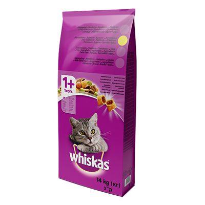 Selected image for Whiskas Cat Adult Hrana za odrasle mačke, Piletina, 14 kg