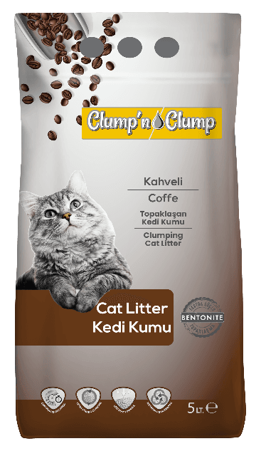 Clump 'n Clump Posip za mačke, Kafa, 5 l