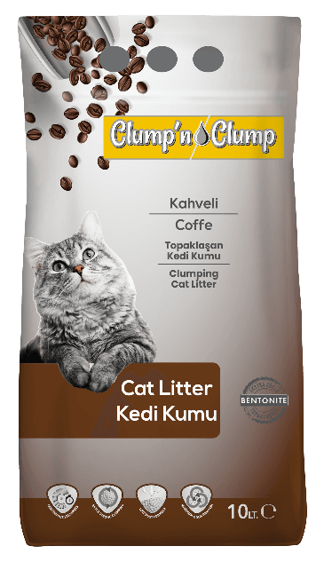 Clump 'n Clump Posip za mačke, Kafa, 10 l