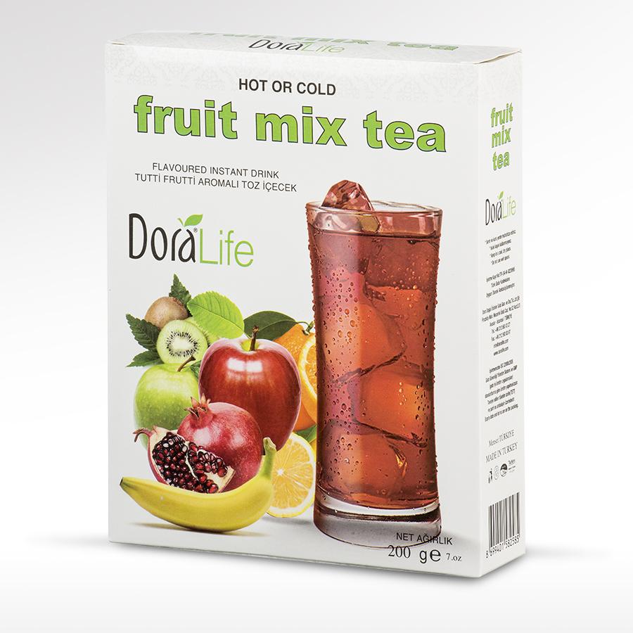 Selected image for DORALIFE Prašak za pripremu osvežavajućeg bezalkoholnog pića sa ukusom mešanog voća 200g